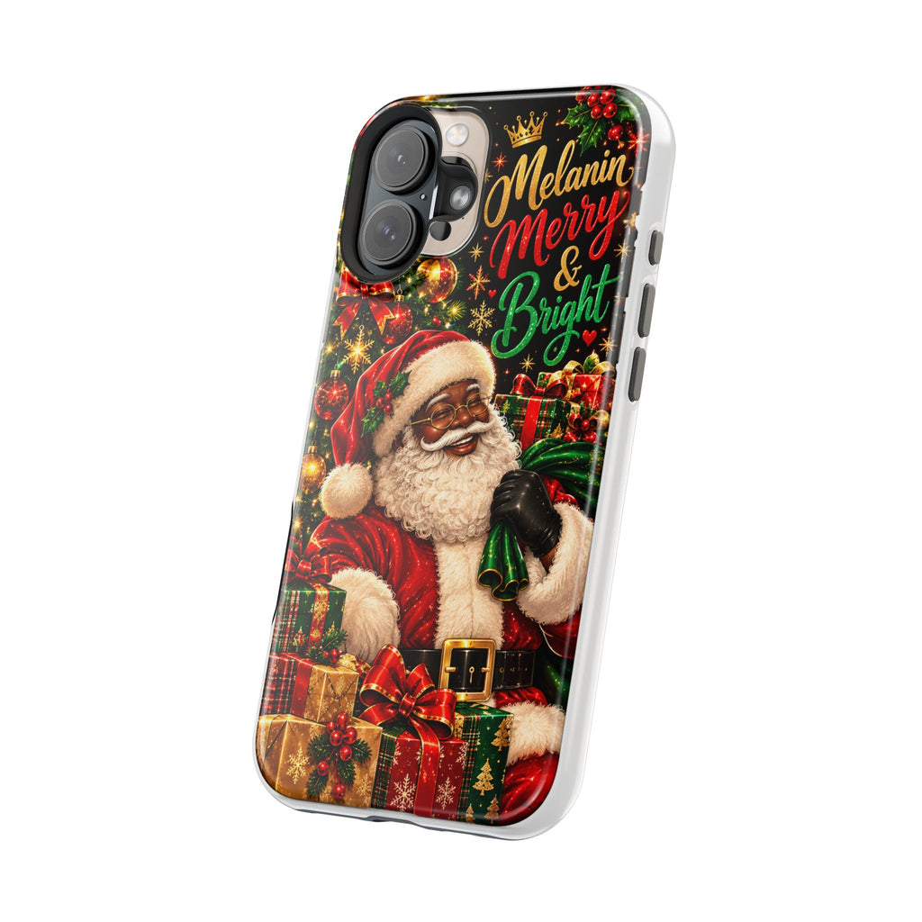 Melanin Merry & Bright Santa Magnetic Phone Case