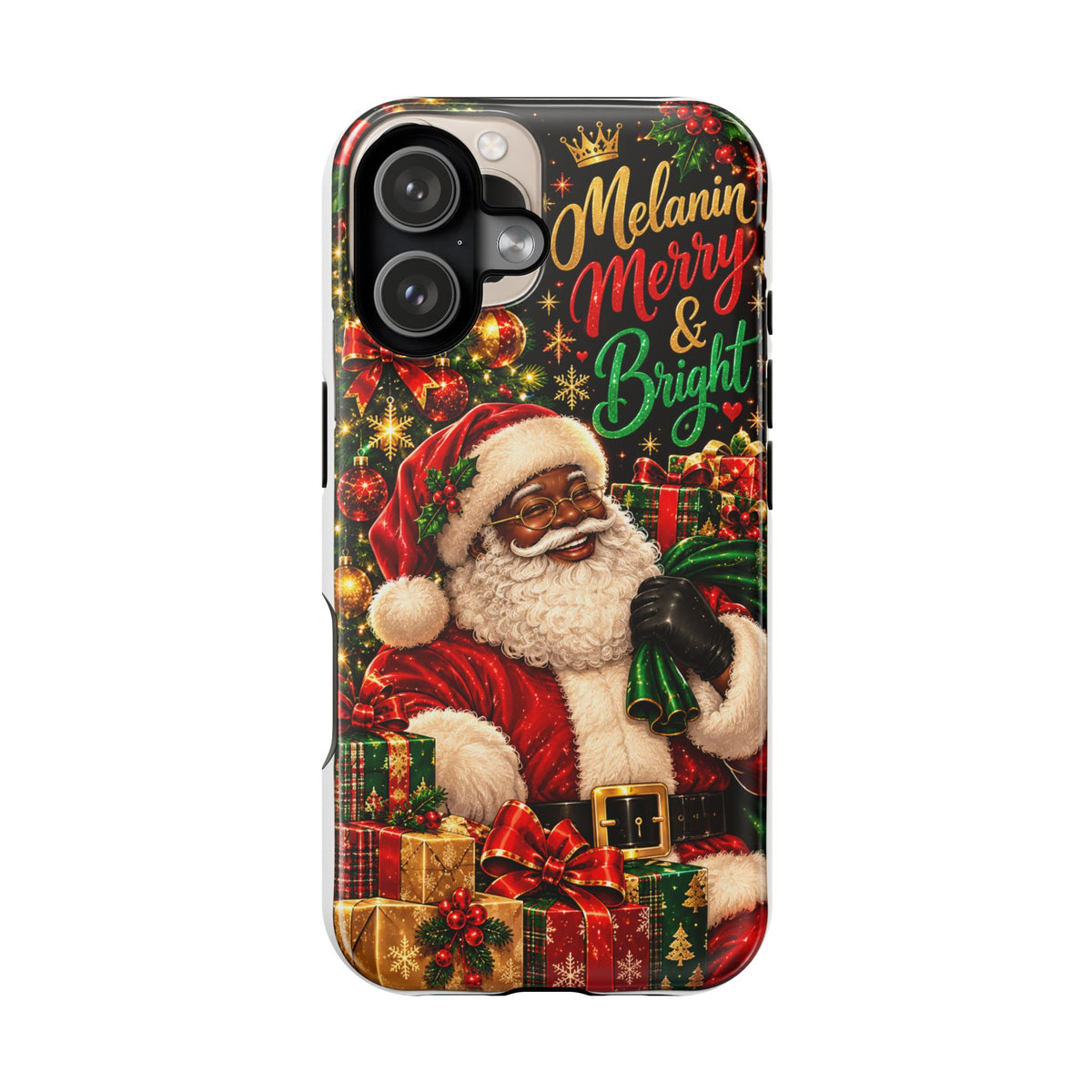 Melanin Merry & Bright Santa Magnetic Phone Case