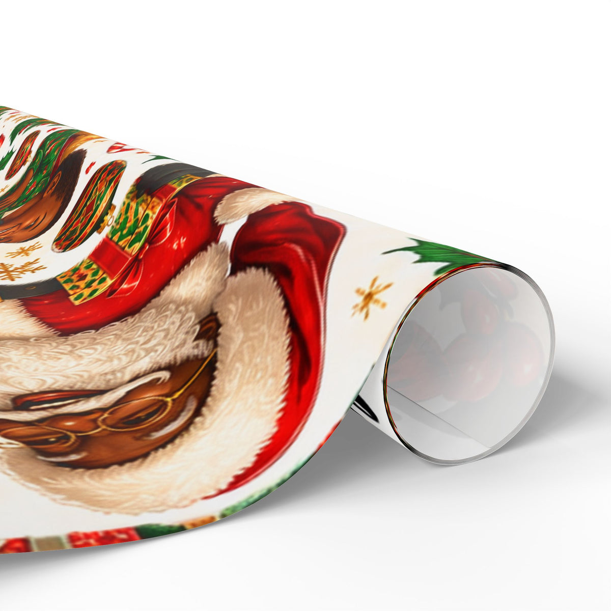 Vintage Santa Christmas Wrapping Paper