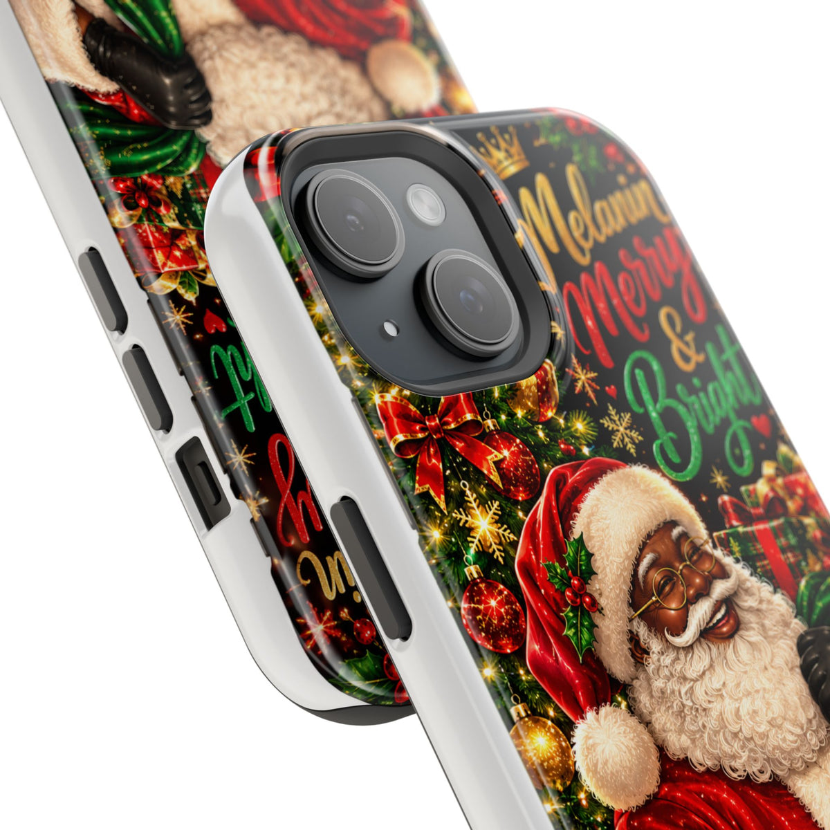 Melanin Merry & Bright Santa Magnetic Phone Case