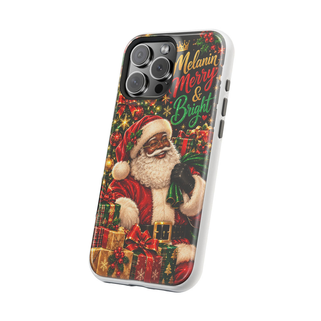 Melanin Merry & Bright Santa Magnetic Phone Case