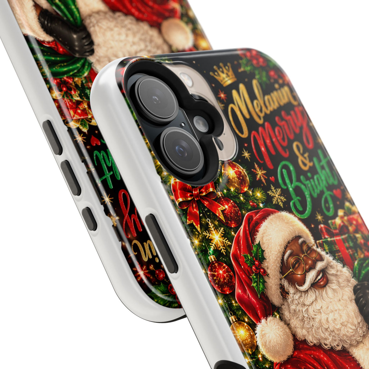 Melanin Merry & Bright Santa Magnetic Phone Case