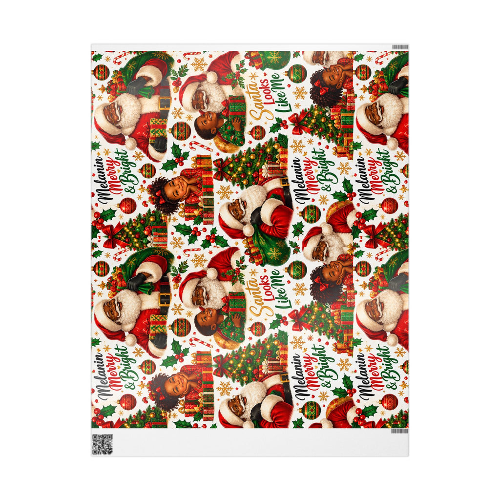 Vintage Santa Christmas Wrapping Paper