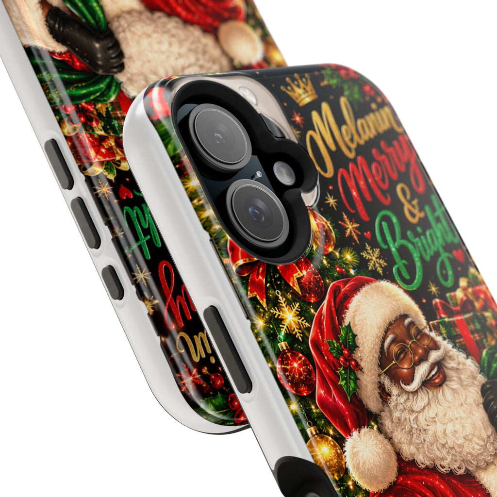 Melanin Merry & Bright Santa Magnetic Phone Case