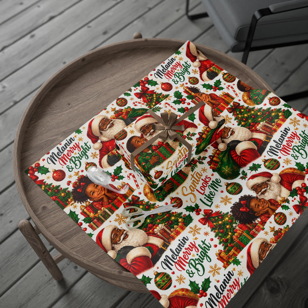 Vintage Santa Christmas Wrapping Paper