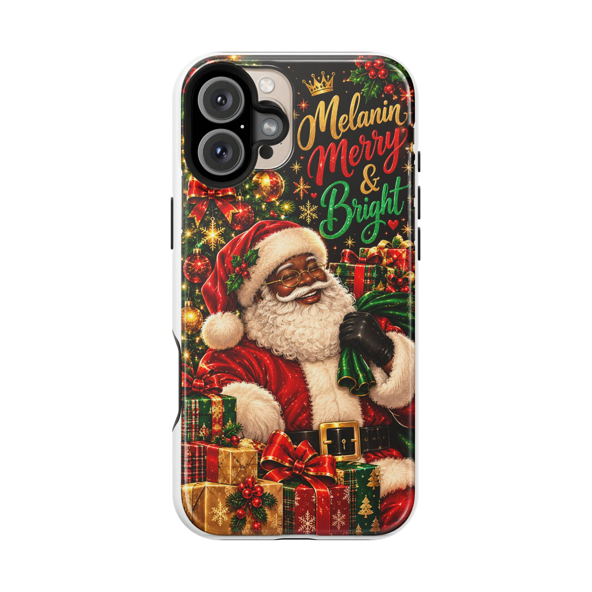 Melanin Merry & Bright Santa Magnetic Phone Case
