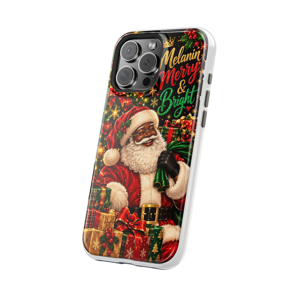 Melanin Merry & Bright Santa Magnetic Phone Case