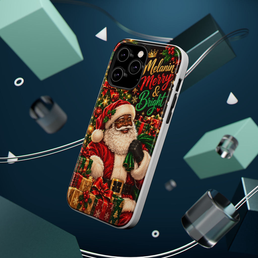 Melanin Merry & Bright Santa Magnetic Phone Case