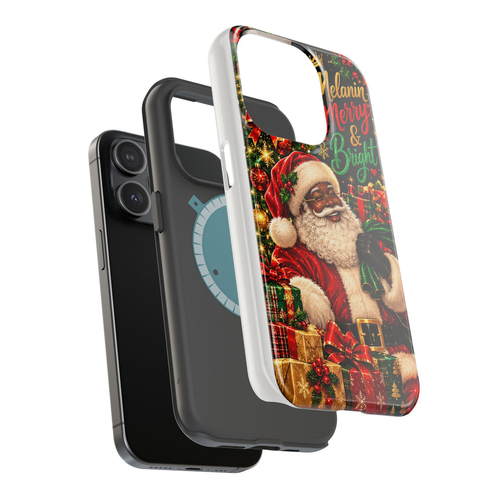 Melanin Merry & Bright Santa Magnetic Phone Case