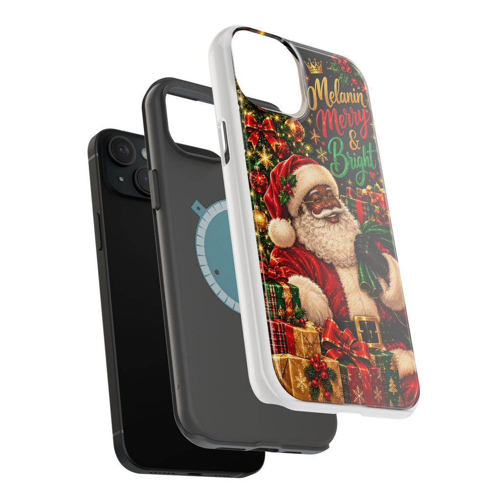 Melanin Merry & Bright Santa Magnetic Phone Case