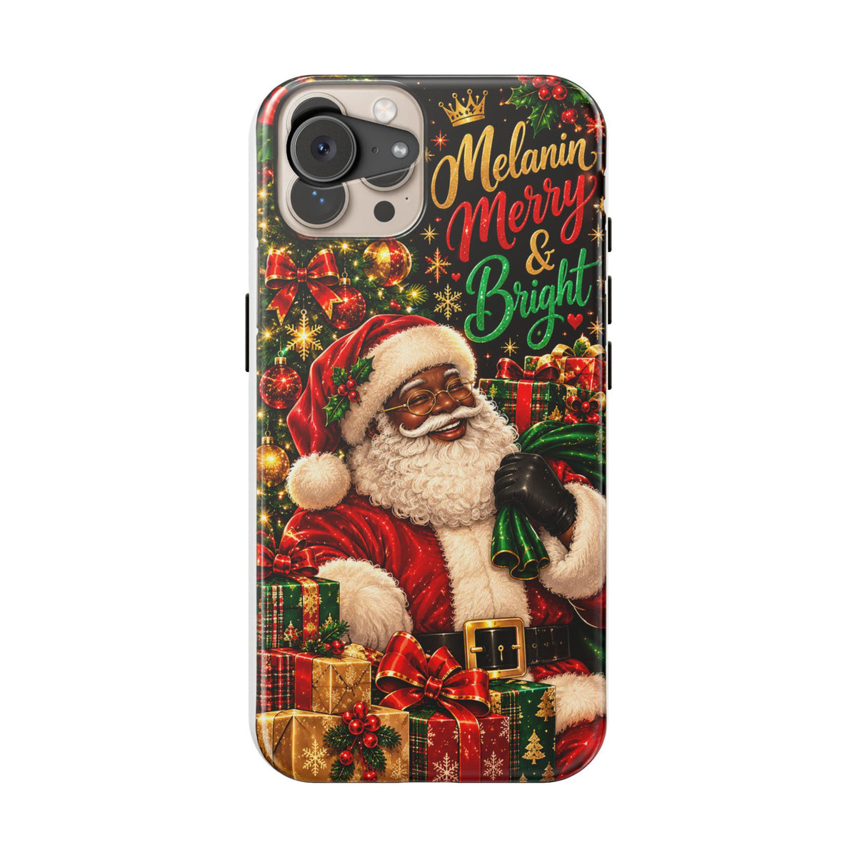 Melanin Merry & Bright Santa Magnetic Phone Case