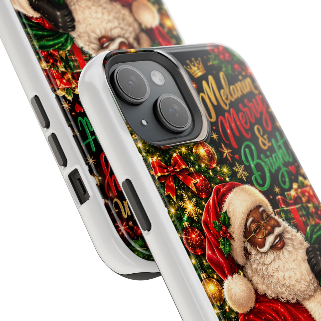 Melanin Merry & Bright Santa Magnetic Phone Case