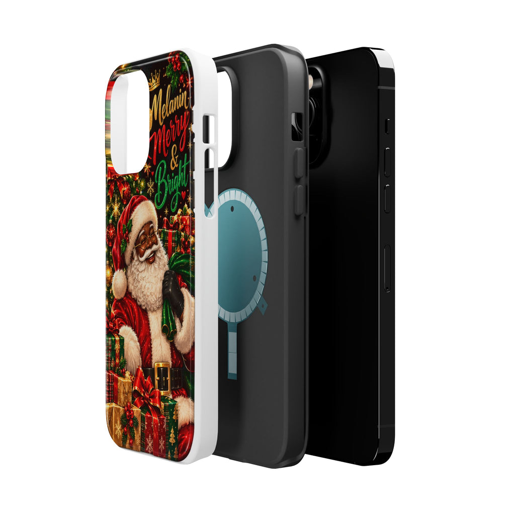 Melanin Merry & Bright Santa Magnetic Phone Case
