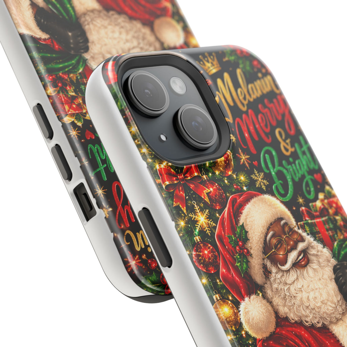 Melanin Merry & Bright Santa Magnetic Phone Case