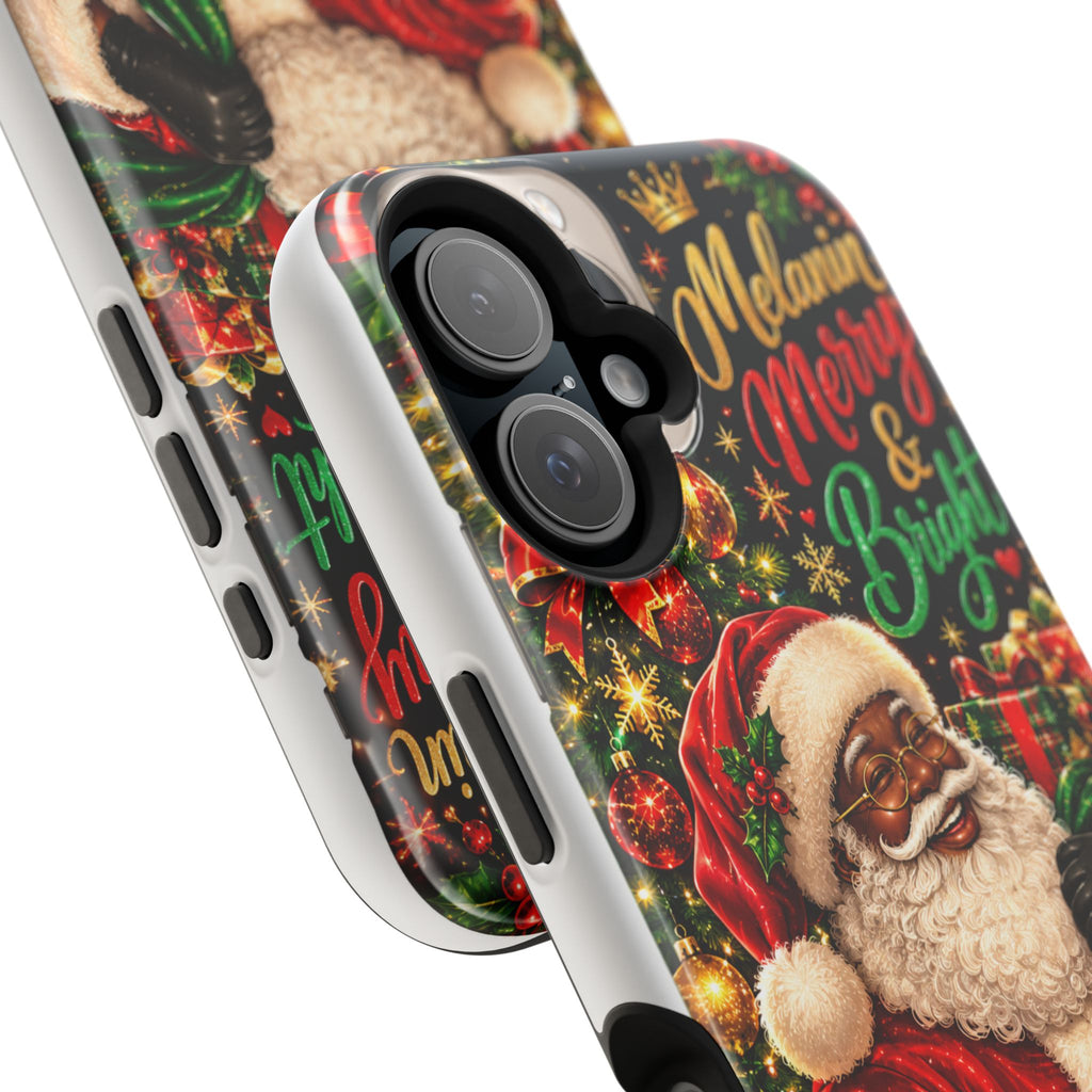 Melanin Merry & Bright Santa Magnetic Phone Case