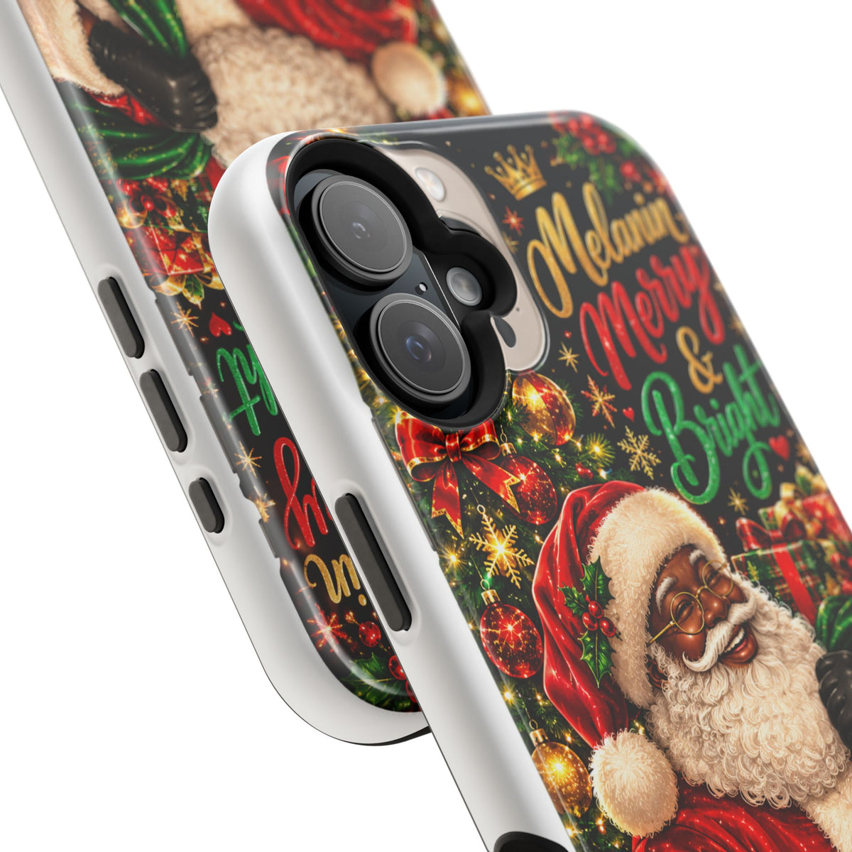 Melanin Merry & Bright Santa Magnetic Phone Case