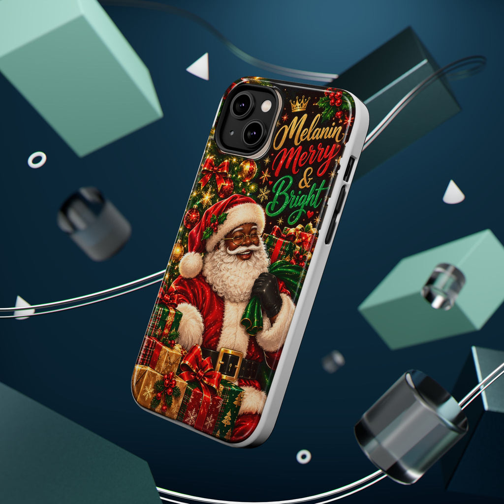 Melanin Merry & Bright Santa Magnetic Phone Case