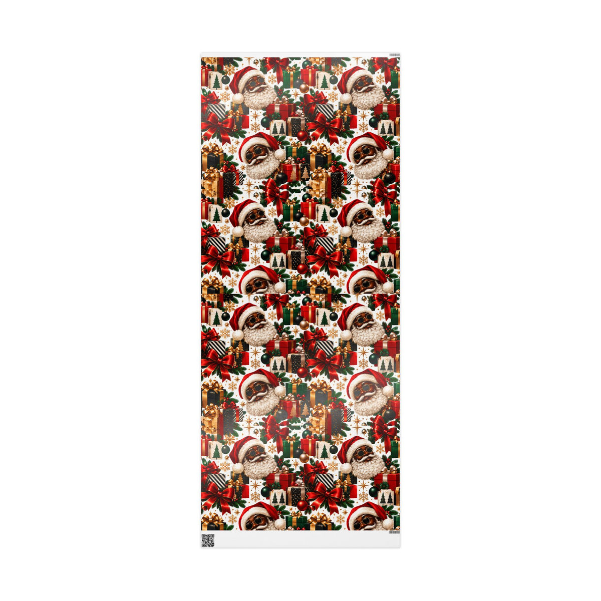 Cool Black Santa Wrapping Paper