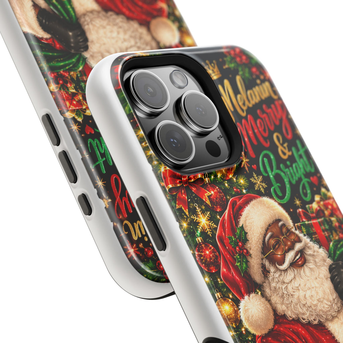 Melanin Merry & Bright Santa Magnetic Phone Case