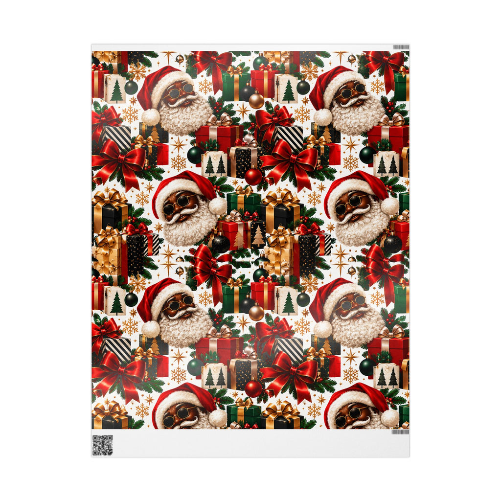 Cool Black Santa Wrapping Paper
