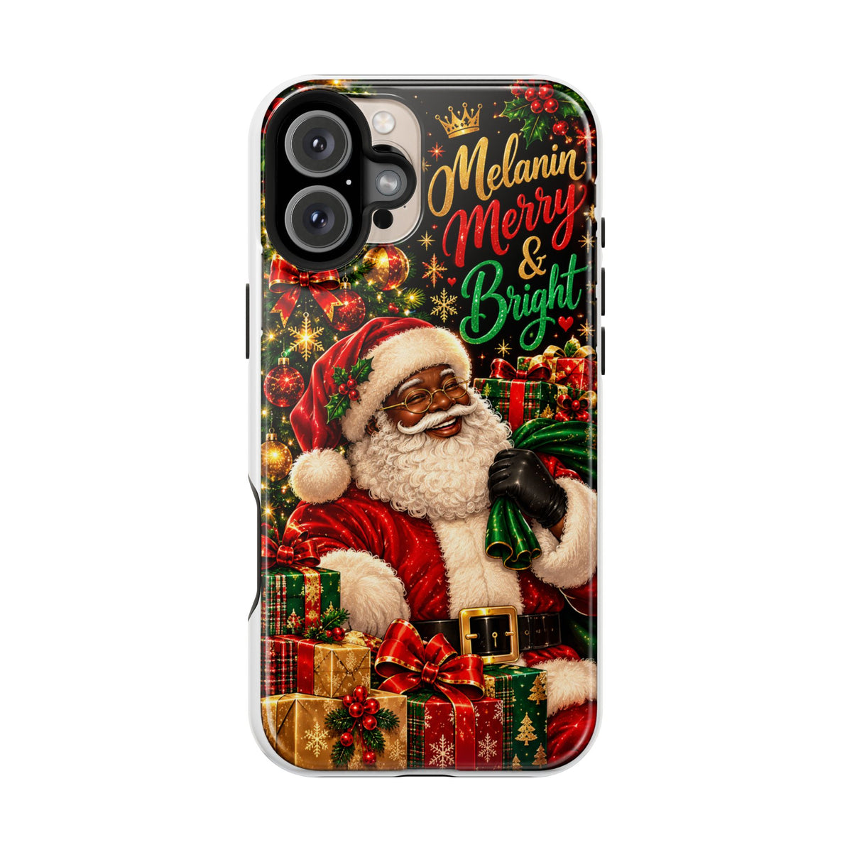 Melanin Merry & Bright Santa Magnetic Phone Case