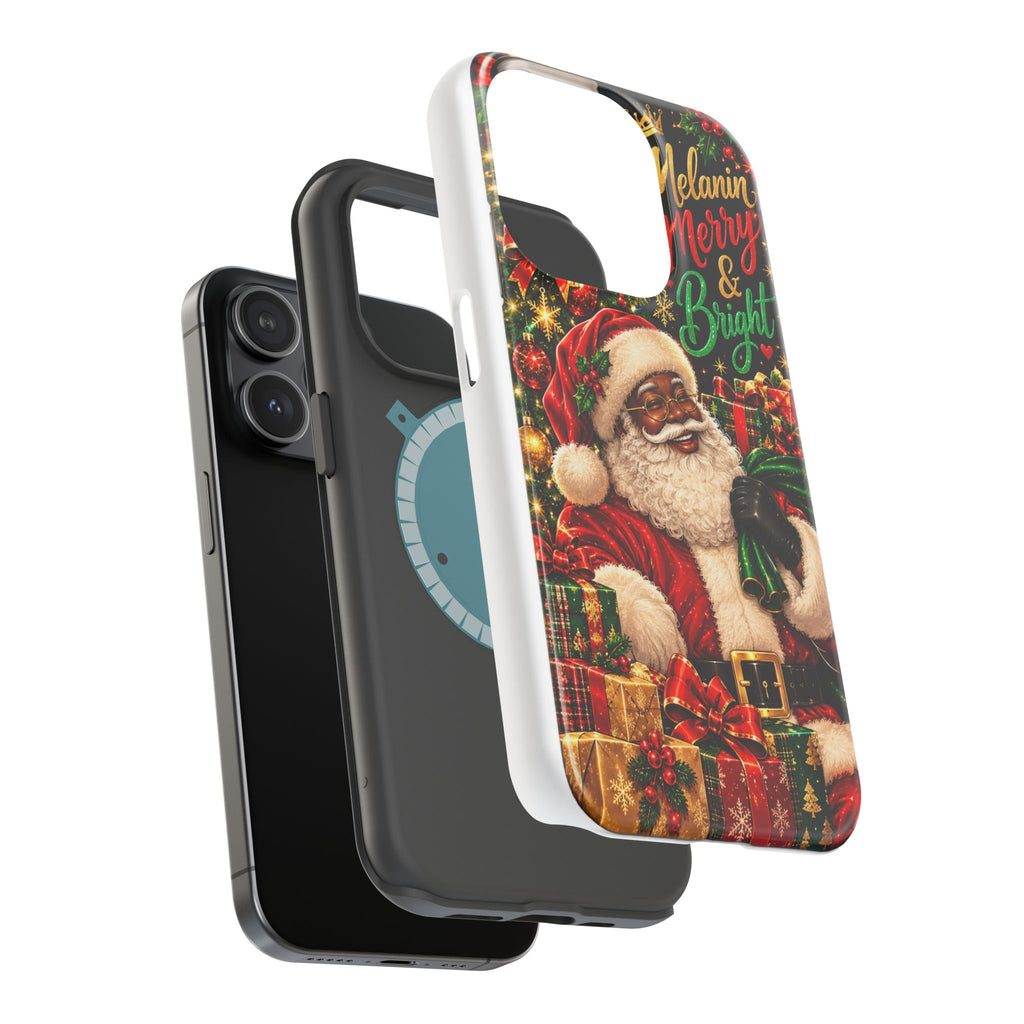 Melanin Merry & Bright Santa Magnetic Phone Case