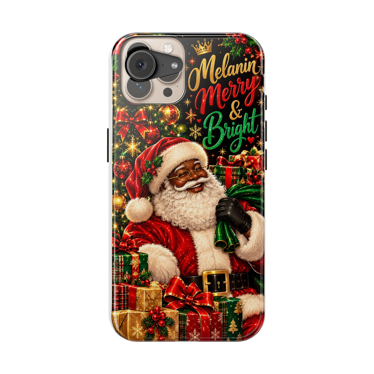 Melanin Merry & Bright Santa Magnetic Phone Case