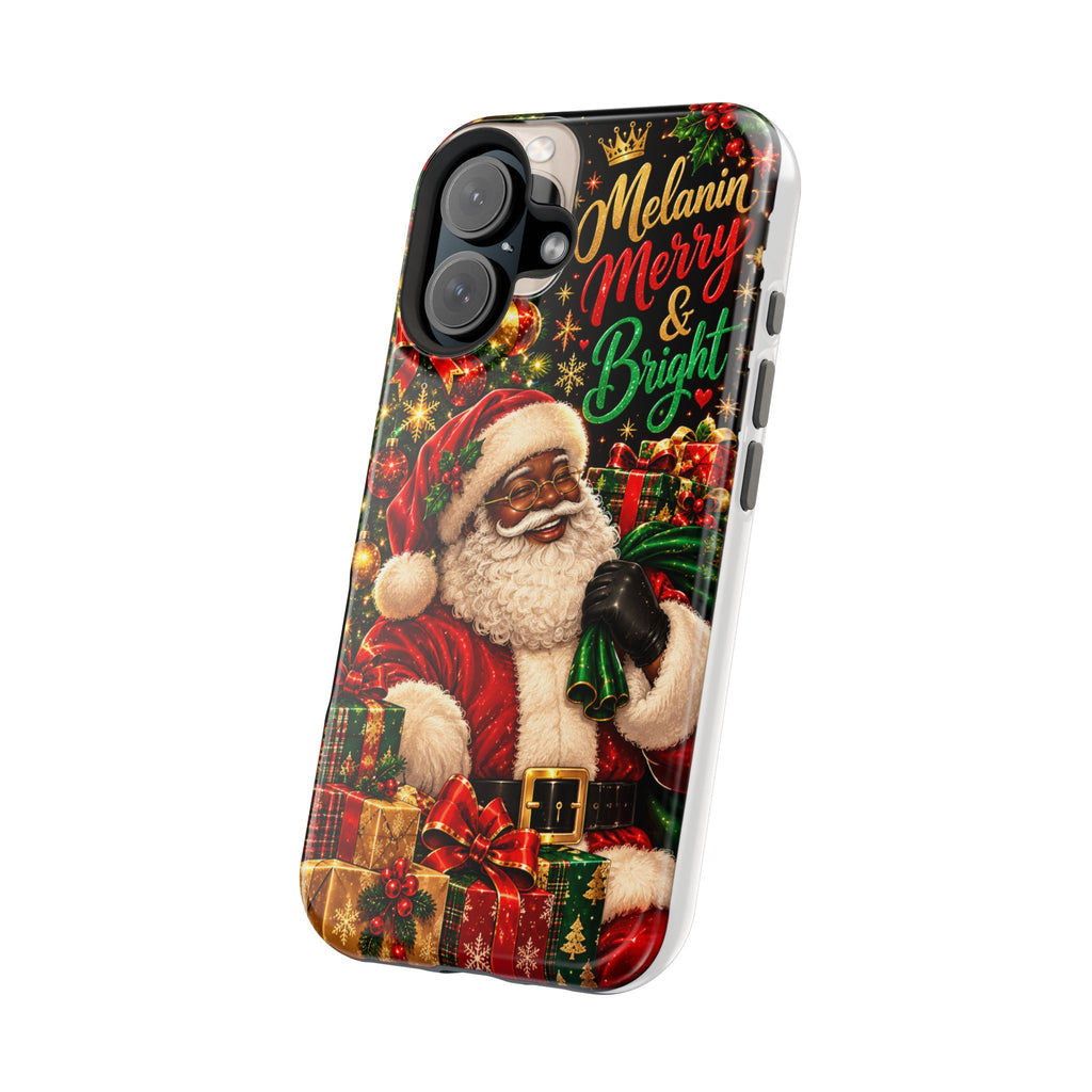 Melanin Merry & Bright Santa Magnetic Phone Case