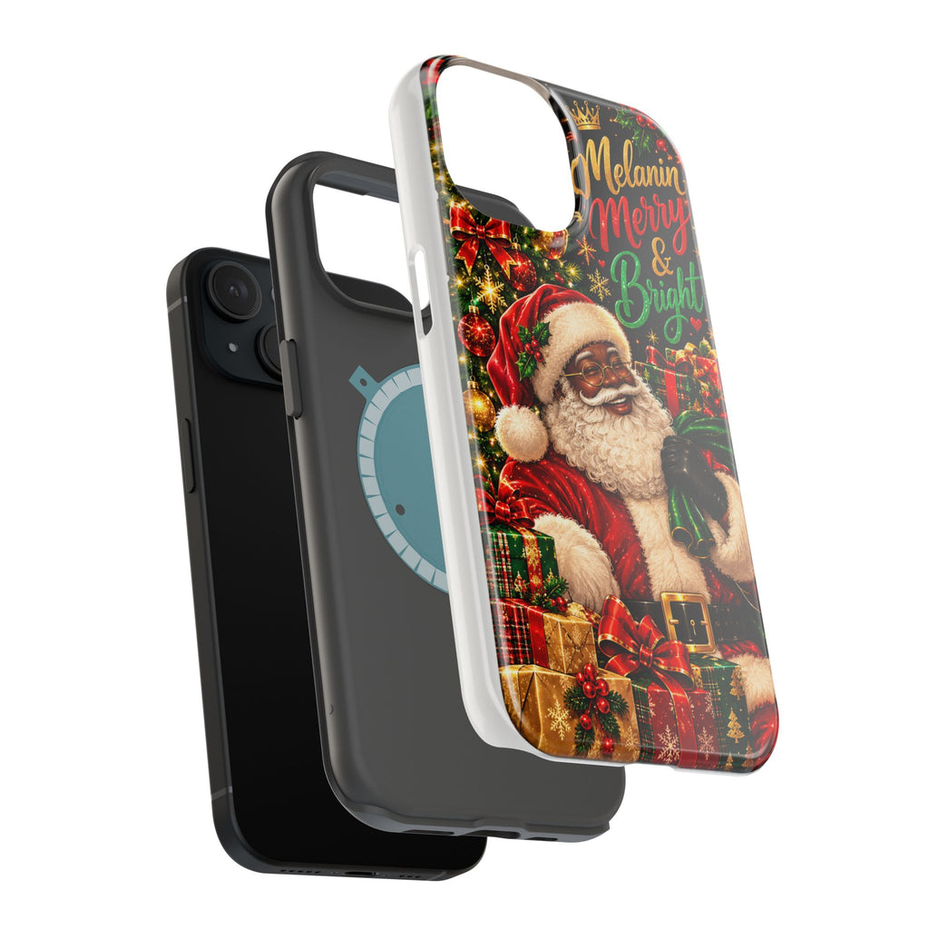Melanin Merry & Bright Santa Magnetic Phone Case