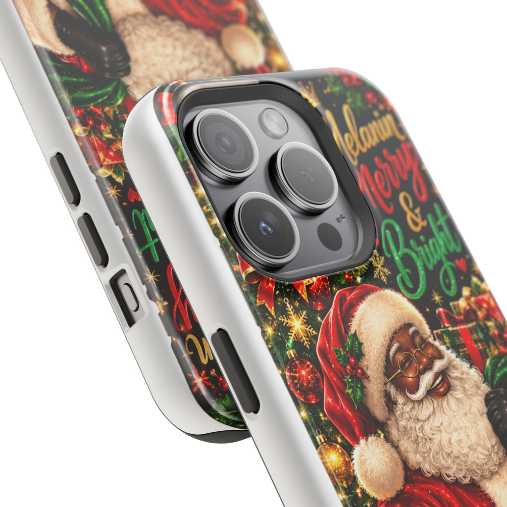 Melanin Merry & Bright Santa Magnetic Phone Case