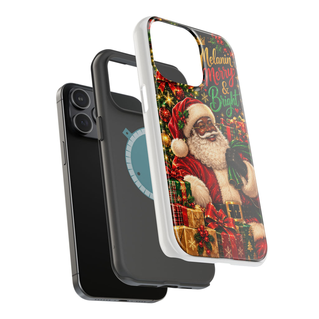 Melanin Merry & Bright Santa Magnetic Phone Case