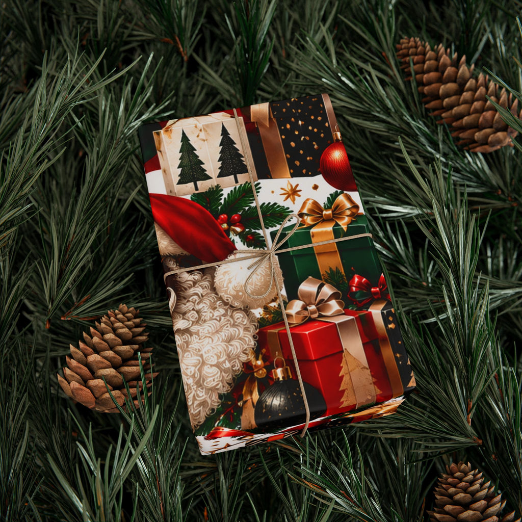 Cool Black Santa Wrapping Paper