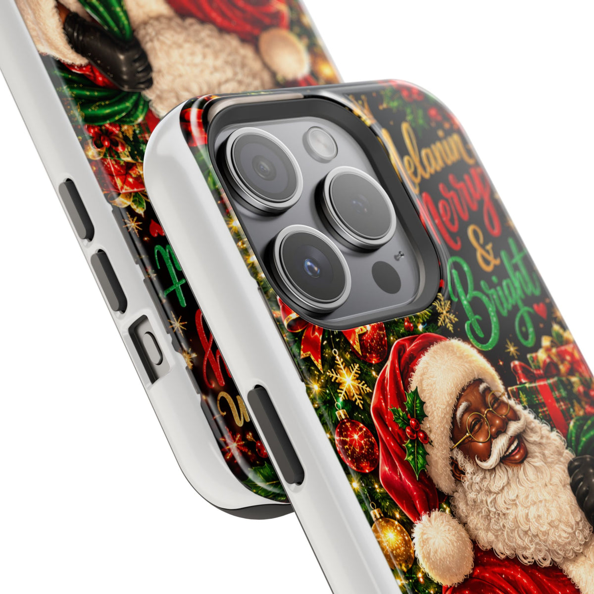 Melanin Merry & Bright Santa Magnetic Phone Case