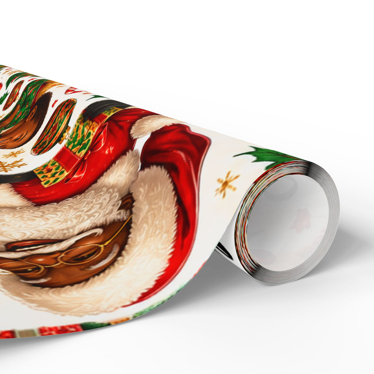 Vintage Santa Christmas Wrapping Paper