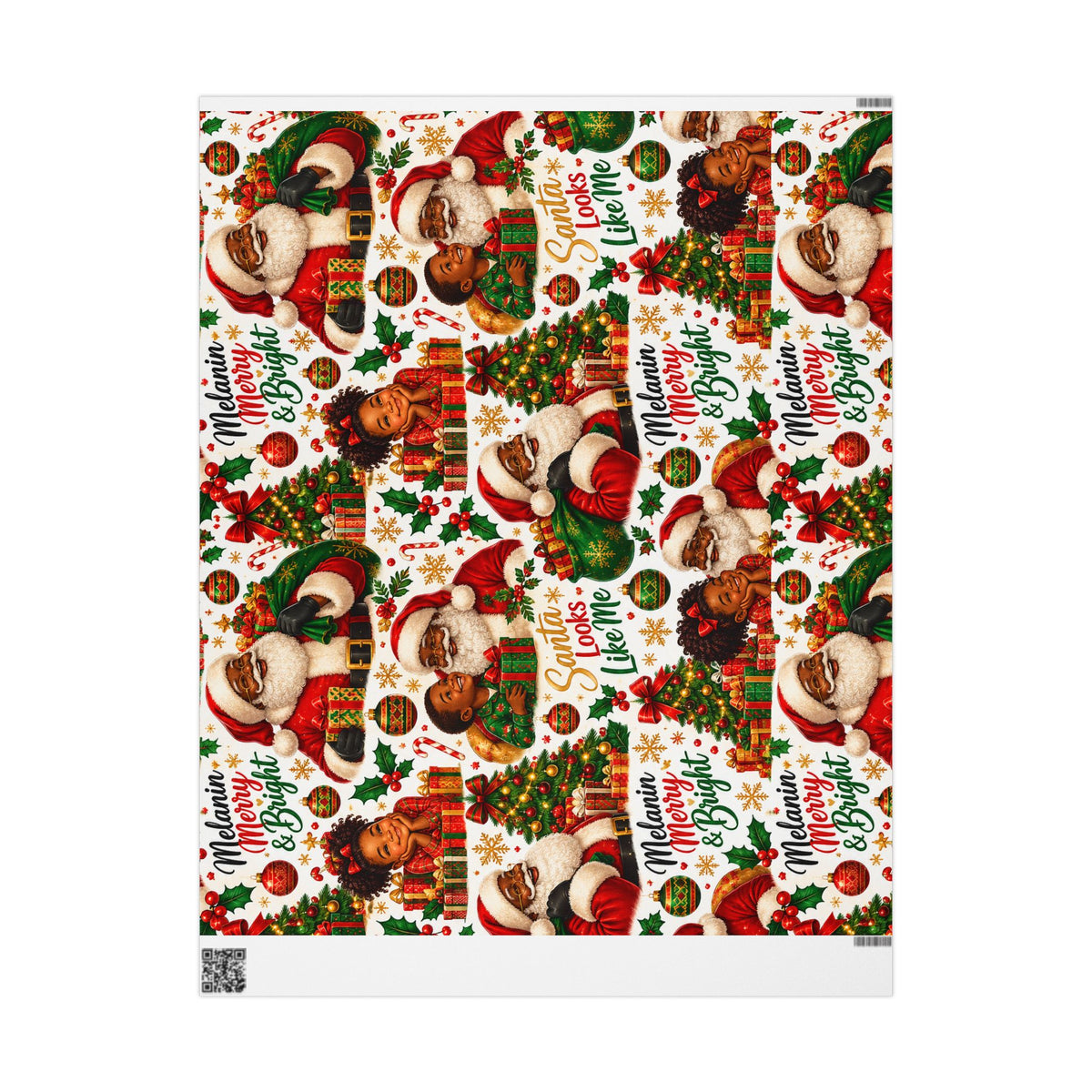 Vintage Santa Christmas Wrapping Paper