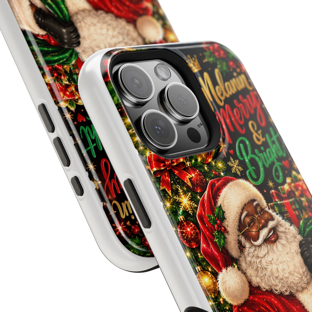 Melanin Merry & Bright Santa Magnetic Phone Case
