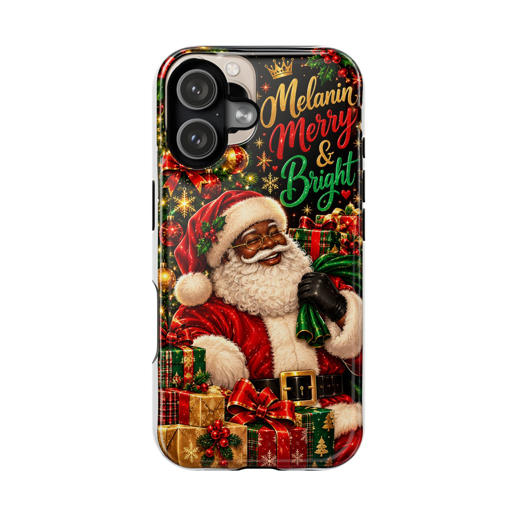 Melanin Merry & Bright Santa Magnetic Phone Case