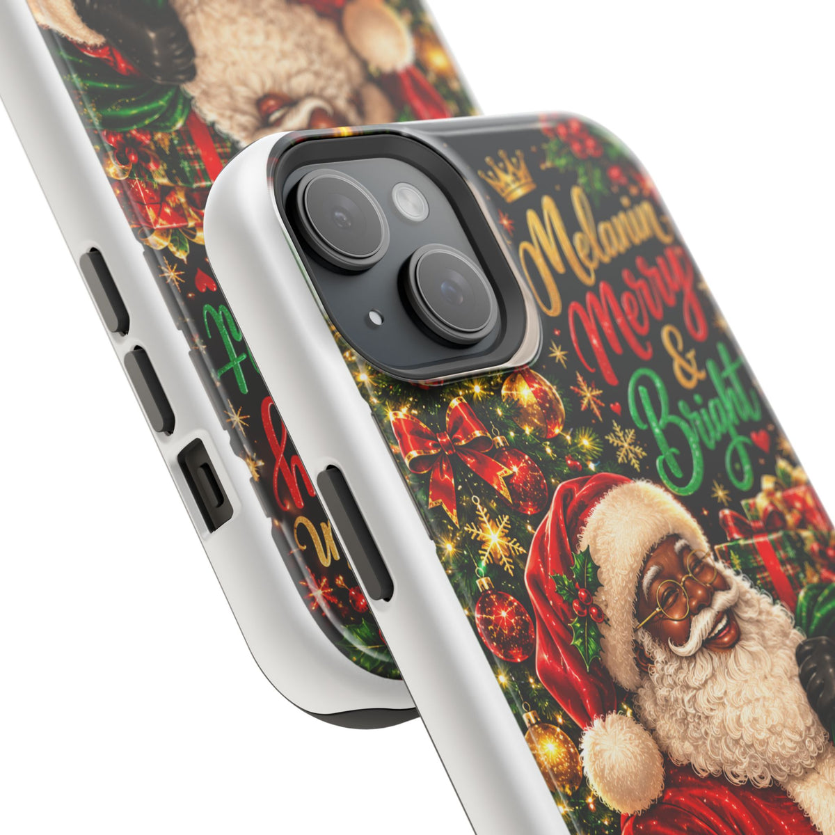 Melanin Merry & Bright Santa Magnetic Phone Case