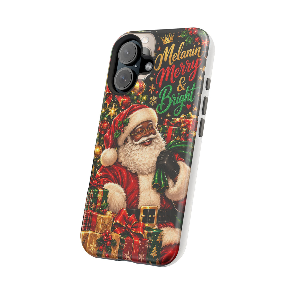 Melanin Merry & Bright Santa Magnetic Phone Case