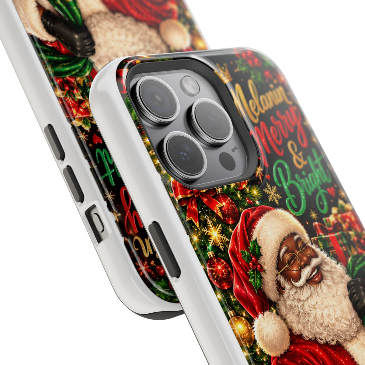 Melanin Merry & Bright Santa Magnetic Phone Case